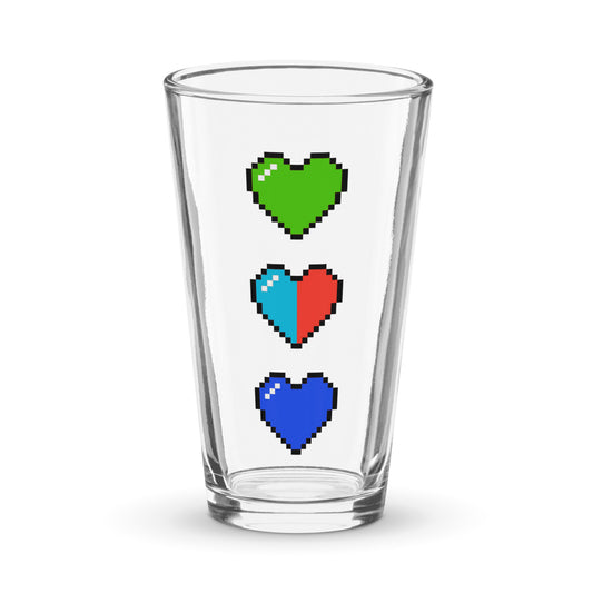 Zelda Hearts Console Girls Pint Glass