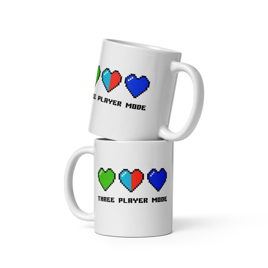 Zelda Hearts Console Girls "3 Player Mode" Gamer Mug